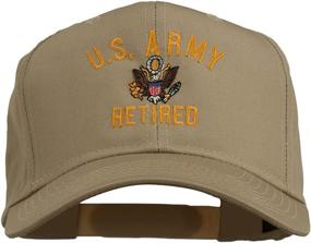 img 4 attached to 🎩 US Army Retired Military Embroidered Cap from e4Hats.com: Boost Your Style with Authenticity