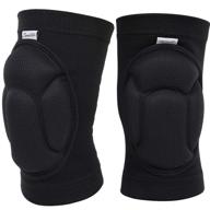 🏐 soudittur volleyball knee pads for men and women, thick sponge collision avoidance warm, anti-slip knee sleeve for sports, work, gardening - 2pcs, black логотип