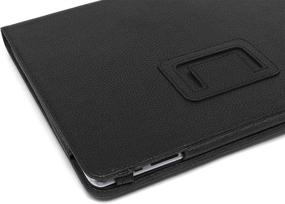 img 2 attached to 🔒 Bastex Folio Synthetic Leather Case Cover with Built-in Stand for Apple iPad 1 1st Generation - Black: Ultimate Protection and Versatility for your iPad 1