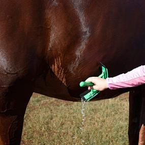 img 2 attached to 🐴 Ultimate Comfort and Efficiency: Happy Horse Thick Rubber Sweat Scraper