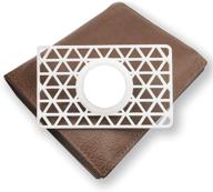 👜 enhanced thin airtag wallet case holder: ideal for purse, handbag, backpack, clutch, wristlet - white logo