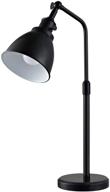 💡 modern industrial black metal table lamp with flexible head and marble base - adjustable height, led bulb included логотип