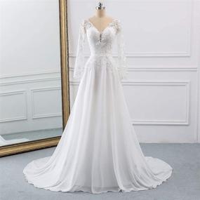 img 2 attached to 👰 Shop Findlove Wedding Dresses with Appliques in Off White - Women's Clothing