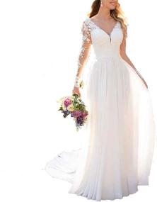 img 4 attached to 👰 Shop Findlove Wedding Dresses with Appliques in Off White - Women's Clothing