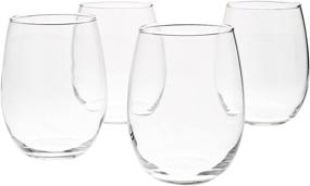 img 4 attached to 🍷 Top-Rated Stemless Wine Glasses on Amazon: 15 oz, Set of 4 - Amazon Basics