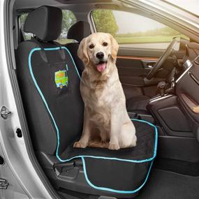 img 4 attached to Scooby Doo Dog Car Seat Cover For Front Seat – Dog Seat Protector With Storage Pocket