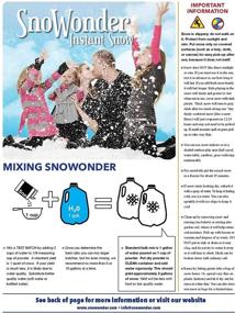 img 3 attached to ❄️ Ideal for Cloud Slime & Winter Decor: SnoWonder Instant Snow, Makes 4 Gallons of Artificial Snow!