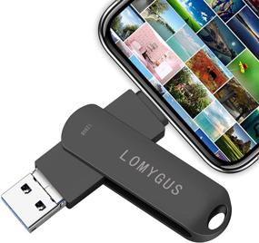 img 4 attached to 💾 LOMYGUS 128GB USB Flash Drive for iPhone - iOS, Android, and Computer Compatible - Black