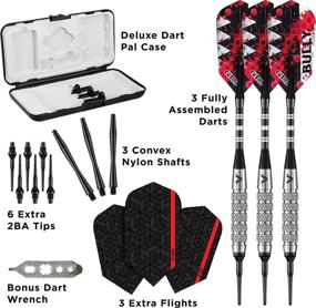 img 1 attached to 🎯 High-Quality Soft Tip Darts with Storage/Travel Case - Viper Bully, 18 Grams (80% Tungsten)