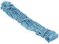 🐴 shires 50" premium poly cord 2" hole haynet baby blue - durable and convenient hay net for easy feeding logo