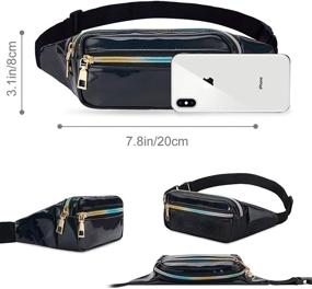 img 3 attached to 👜 LIVACASA Waterproof Fanny Packs for Women and Men - Ideal Waist Pack for Sports, Outdoor Running, and Cycling