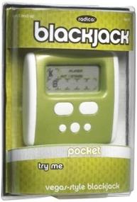 img 1 attached to 🎲 Unleash the Fun with Mattel N6057 Pocket Blackjack Green: Compact and Portable Entertainment at Your Fingertips!