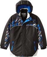 🏂 rothschild big boys' snowboard jacket with bold print: stay stylish on the slopes logo