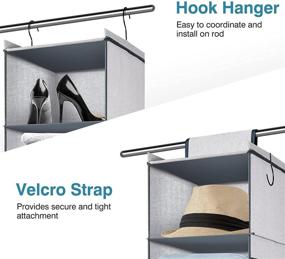 img 1 attached to Ropesmart 6 Shelf Hanging Organizer Separable