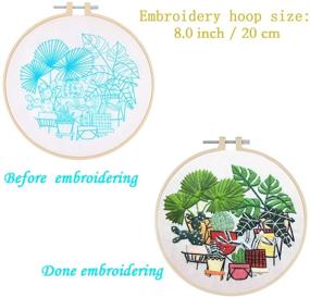 img 3 attached to Embroidery Pattern Hartop Starter Including Needlework for Embroidery