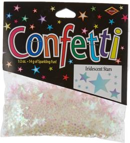 img 1 attached to 🌟 Iridescent Plastic Star Table Confetti - 0.5 Ounce Pack for Birthday, Bridal, Baby Shower, Wedding Party Decorations by Beistle