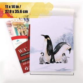 img 3 attached to 🎨 Bellofy Watercolor Paper Pad - 11x14 in - Get Creative with this Cold Pressed, Large Watercolor Sketchbook - Ideal for Kids and Artists - 190 GSM Art Painting Paper for Wet Media