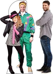 img 2 attached to 🕺 80's Couple Stand-in Life Size Cardboard Cutout Standup - Bringing Retro Vibes to Any Occasion!