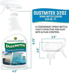 img 2 attached to 🌿 The Ecology Works DustmiteX Spray (32oz): Eliminate Dust Mites, Fleas & Allergies, Hypoallergenic for Fabric, Furniture, and Pet Bedding