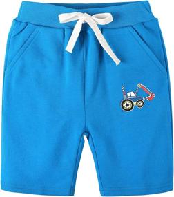 img 1 attached to 👕 Boys' Clothing Sets: Vacation Outfits in Cotton T-Shirt