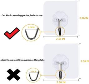 img 3 attached to Waterproof, Oil-resistant Transparent Industrial Hooks with Reusability