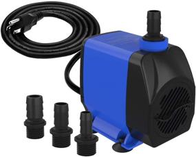 img 4 attached to Knifel 1056GPH Ultra Quiet Submersible Pump with Dry Burning Protection - Ideal for Fountains, Hydroponics, Ponds, Aquariums & More
