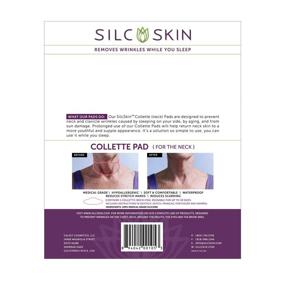 img 3 attached to Silc Skin Collette Neck & Collarbone Wrinkle Correction Pad - Prevent Sun Damage, Aging & Side Sleeping - Reusable Medical Grade Silicone - Self Adhesive, 1 Pad