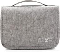 🛁 waterproof lightweight toiletry organizer bag (grey) логотип