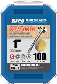 img 1 attached to 🔩 Kreg SML C1 100 Pocket Screws with Washer Head - Premium Quality for Secure Connections