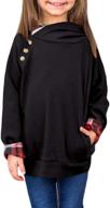 🏻 gosopin big girls crewneck pullover sweatshirt - stylish comfort for active girls! логотип