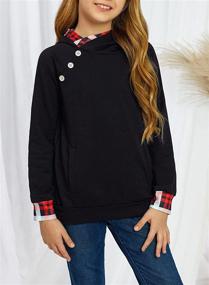 img 1 attached to 🏻 GOSOPIN Big Girls Crewneck Pullover Sweatshirt - Stylish Comfort for Active Girls!