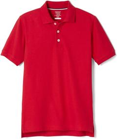 img 4 attached to 👕 French Toast Boys' Short Sleeve Pique Polo Shirt: Standard & Husky Sizes for Comfort & Style