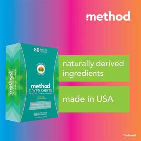 img 1 attached to 🌊 Method Dryer Sheets, Beach Sage Scent, 80 Count