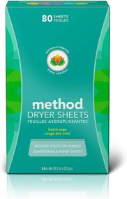 img 3 attached to 🌊 Method Dryer Sheets, Beach Sage Scent, 80 Count