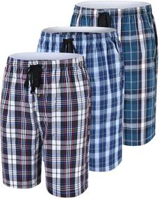 img 4 attached to MoFiz Pajama Bottoms Shorts Loungwear Men's Clothing