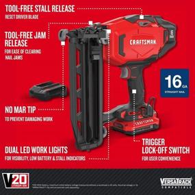 img 3 attached to 🔨 Craftsman CMCN616C1 Finish Nailer - Cordless Nail Gun