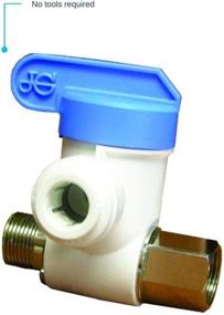 img 1 attached to 🔧 John Guest ASVPP1LF Angle Stop Adapter Valve: Push-to-Connect, 3/8-Inch x 3/8-Inch x 1/4-Inch