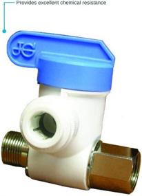 img 3 attached to 🔧 John Guest ASVPP1LF Angle Stop Adapter Valve: Push-to-Connect, 3/8-Inch x 3/8-Inch x 1/4-Inch