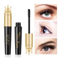 💦 4d silk fiber waterproof mascara for long, thick, and smudge-proof eyelashes logo
