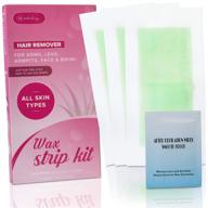 waxing strip hair removal kit with 40 strips & after care oil: the ultimate solution for effective hair removal logo