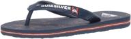 👣 quiksilver unisex-child molokai print youth flip-flop: комфортная и стильная пляжная обувь для детей логотип