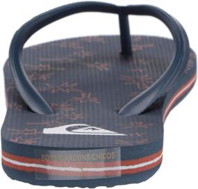 img 2 attached to 👣 Quiksilver Unisex-Child Molokai Print Youth Flip-Flop: Комфортная и стильная пляжная обувь для детей