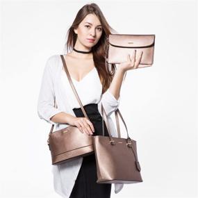 img 3 attached to 👜 Структурированные дизайнерские женские сумки и кошельки: модные плечевые сумки.