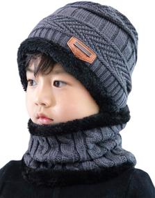 img 4 attached to Slouchy Circle Winter Beanie 🎩 for Girls: Boys' Hats & Caps Accessories