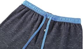 img 2 attached to MarkG Pajama Shorts Lounge Sleepwear Men's Clothing