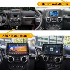 img 3 attached to ZWNAV 11.8 inch Android Car Radio for Jeep Wrangler JK 2011-2017 - HD Display, GPS Navigation, Carplay, DSP