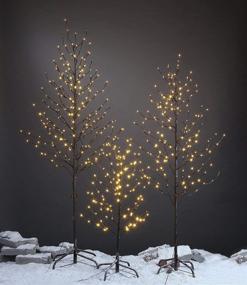 img 2 attached to Lightshare 3-Foot 112-Light Star Light Tree, Warm White Illumination, Brown Branch