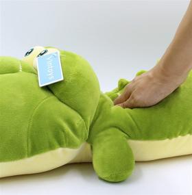 img 1 attached to 🐊 26.5" Vintoys Crocodile Plush Toy - Soft Big Hugging Pillow Stuffed Animal