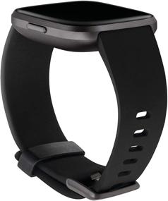 img 3 attached to 🔥 Official Fitbit Versa Large Classic Black Accessory Band: Enhanced Fitbit Versa Family Accessory - Premium Quality!