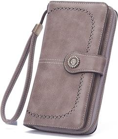 img 4 attached to Mokoze Leather Capacity Compact Wallets Women's Handbags & Wallets and Wallets